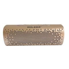 Parlante Bluetooth Koleer S819 Portátil 10W con Luces LED diseño metálico