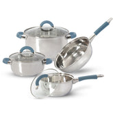 BATERIA 7 PIEZAS ACERO INOX HOME ELEMENTS