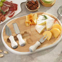 SET CORTADOR DE QUESO EN BAMBÚ MARCA UNIVERSAL