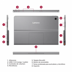Tablet Lenovo 11" Pulgadas Tab Plus 256GB WiFi Color Gris