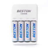 Kit de pilas y cargador AA, AAA o Mixtas 1100mAh y 1500mAh Beston