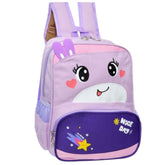 Morral infantil escolar Caritas Combinado, medidas 32 cm de alto Lila