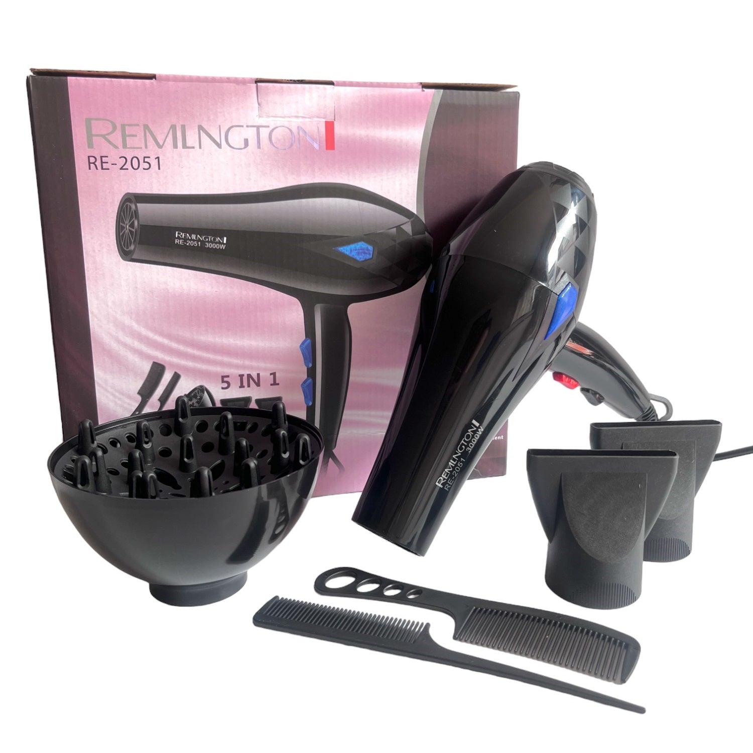 Secador Profesional En Difusor Boquillas Y Peines genérico