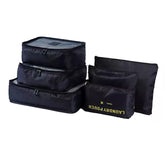 Juego de bolsas organizadoras de viaje 6 piezas impermeable para maleta