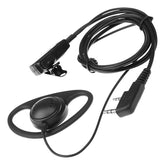 Auricular Manos Libres para Radio Tipo D con Micrófono y PTT Integrado