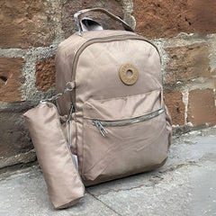 Morral con cartuchera Tipo Bombo y Lola impermeable