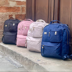 Morral femenino Lona fina 4 bolsillos impermeable