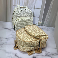 Hermoso mini morral MK cuerina 2 bolsillos