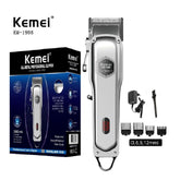 Máquina de motilar barbera profesional con pantalla y accesorios