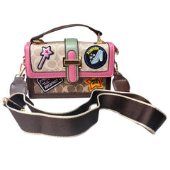 Bolso de dama baúl Caoch Imp de parches