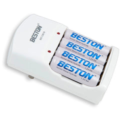 Kit de pilas y cargador AA, AAA o Mixtas 1100mAh y 1500mAh Beston