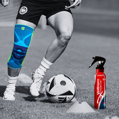 Combo FlexFit Rodillera con gel de rotula y Voltrem Spray muscular