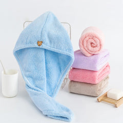 Toalla turbante de microfibra para el cabello secado rápido