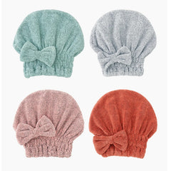 Toalla para el cabello microfibra tipo gorro secado rápido