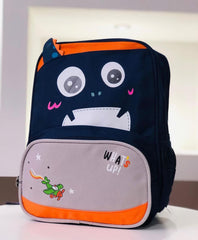 Morral infantil escolar Caritas Combinado, medidas 32 cm de alto Azul oscuro