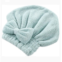 Toalla para el cabello microfibra tipo gorro secado rápido