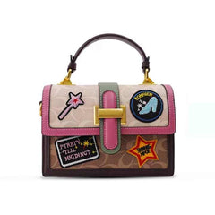 Bolso de dama baúl Caoch Imp de parches