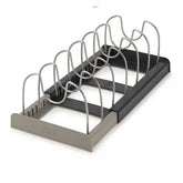 Organizador de tapas y ollas expandible 7 puestos para la cocina