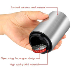 Destapador de botellas magnético automático