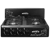 Estufa de mesa ABBA 4 puestos Gas Propano ST 20E N Negro