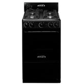 Estufa de Piso ABBA 4 Puestos con Horno Gas Propano EE AT 20HE E N Negro