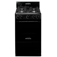 Estufa de Piso ABBA 4 Puestos con Horno Gas Natural EE AT 20HEN E N Negro