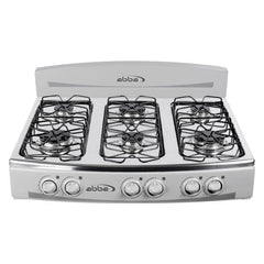 Estufa de mesa ABBA 6 puestos Gas natural SG700-5N Negro