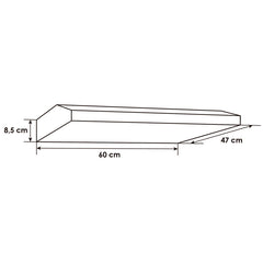 Campana Extractora ABBA 60cms Tipo Peninsula/Pared CRIX08 Plateado