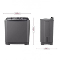 Lavadora LG semiautomática carga superior 15KG WP15BAR gris