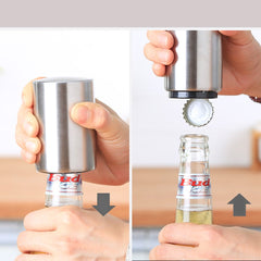 Destapador de botellas magnético automático