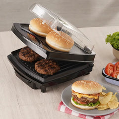 Burger Grill UNIVERSAL 2 en 1 Negro