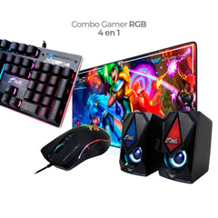 Ctmgjr 013 Exclusivo Combo Gamer Multimedia 4 En 1 Rgb Edic