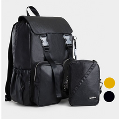 Morral cargo Korina tipo mochila 2 en 1 metalizado