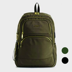 Morral elegante Grande Biel Nappa cierre dorado