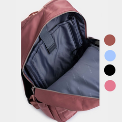 Morral elegante Grande Biel Nappa cierre plateado