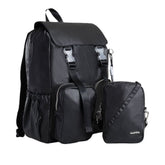 Morral cargo Korina tipo mochila 2 en 1 metalizado