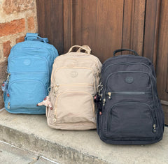 Morral Grande Predesting Compartimento para PC, 7 Bolsillos y Llavero Exclusivo