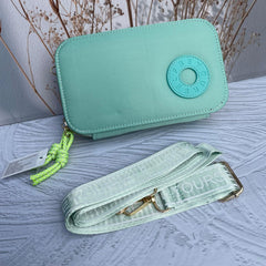 Bolso manos Libres Doble Cierre con Correa en Reata en Hermosos Colores