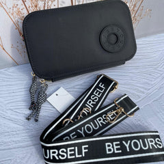 Bolso manos Libres Doble Cierre con Correa en Reata en Hermosos Colores