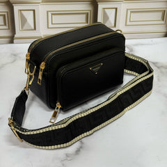 Bolso de mujer hermoso Baúl PRDA con Correa Ancha