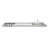 Mesón Ovata Inox 1.80 metro pozuelo derecho gas natural Haceb