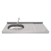 Meson Ovata Inox 1.20 metros pozuelo Izquierdo Haceb