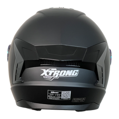 XTR-M70 XTRONG NEGRO MATE SPOILER NEGRO BRILLO VISOR REVO DORADO