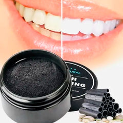 Carbón activado blanqueador dental 100% natural 30gr