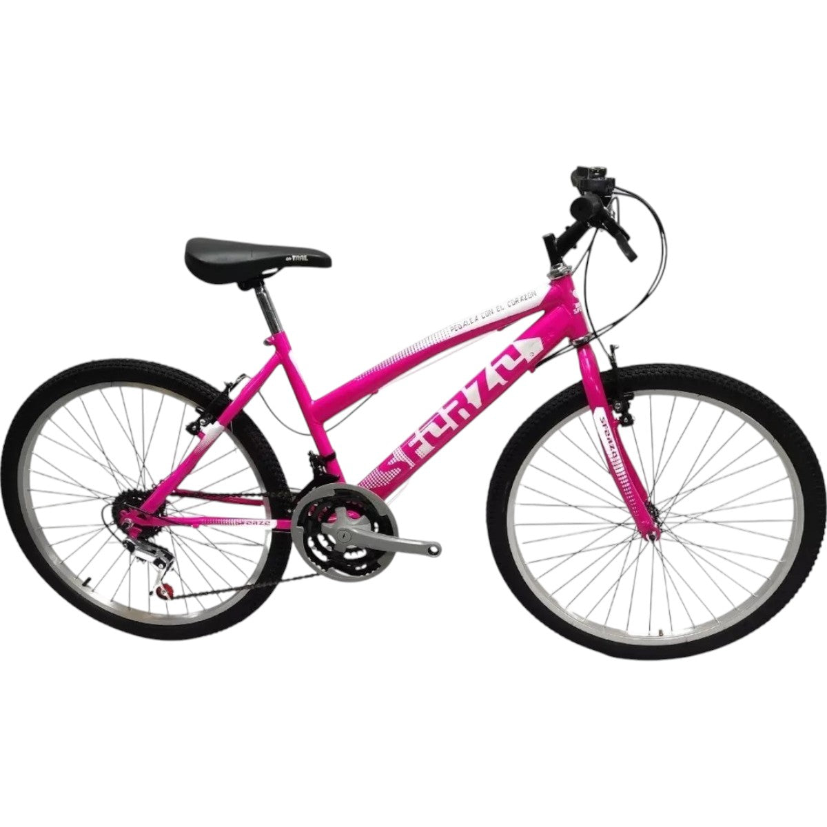 Bicicleta Niña Rin 24 En Aluminio 18 Cambios Color Rosa