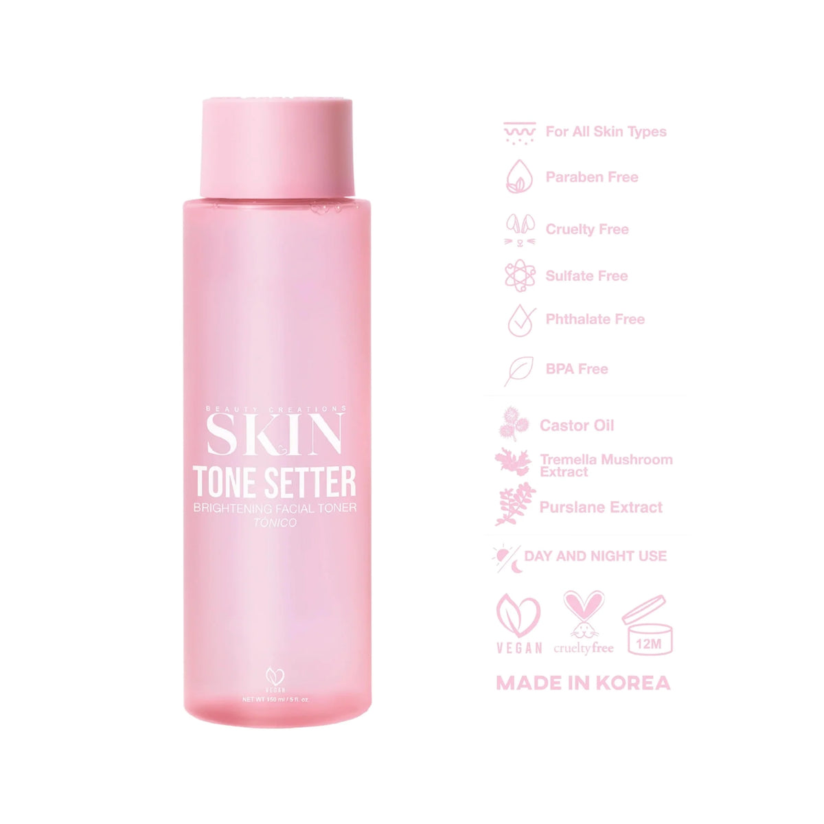 Tonico Beauty Creations Skin Facial Toner- Tone Setter