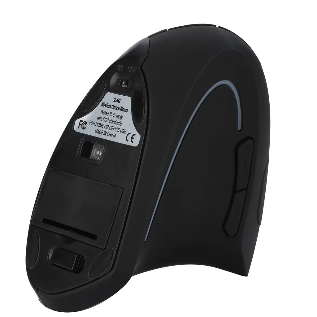 Mouse ergonómico vertical inalámbrico optico de pila