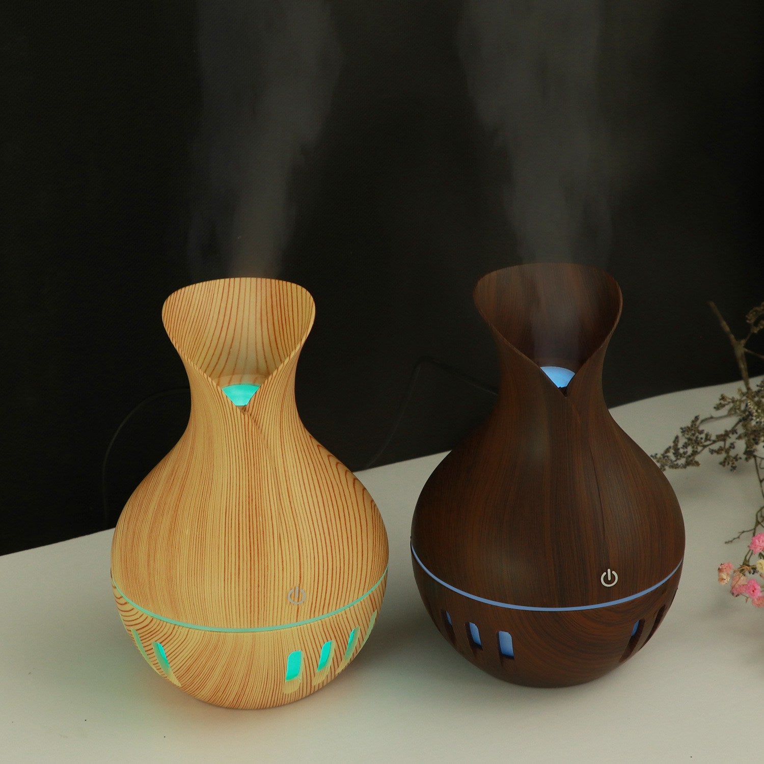 Humidificador eléctrico moderno tipo madera