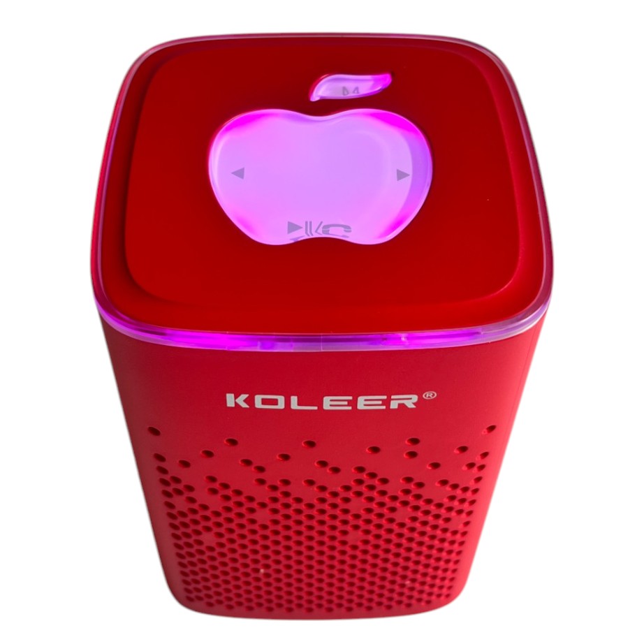 Parlante Bluetooth Koleer S818 Portátil 10W con Luces LED y Radio FM