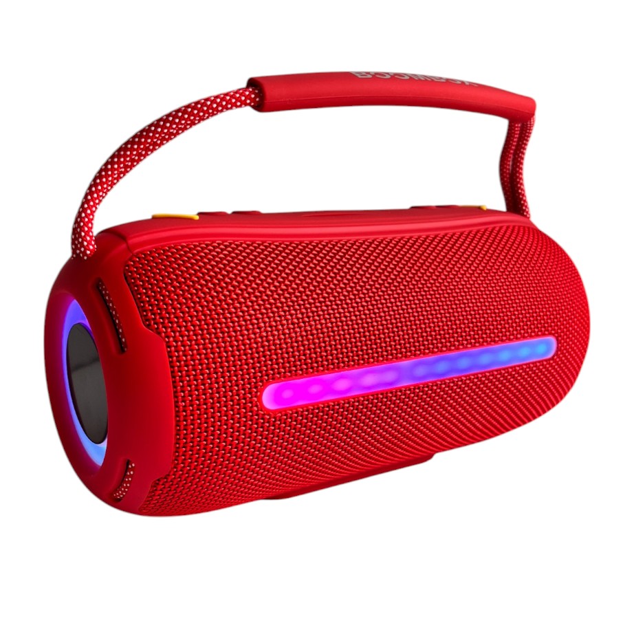 Parlante bluetooth Boombox 360  40W Luces LED y Correa
